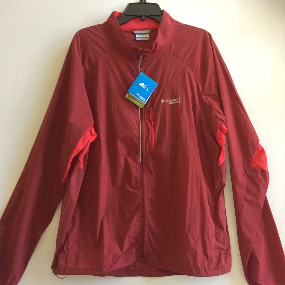 🎉HP🎉 NWT $99 Columbia Titan Windbreaker Red XXL